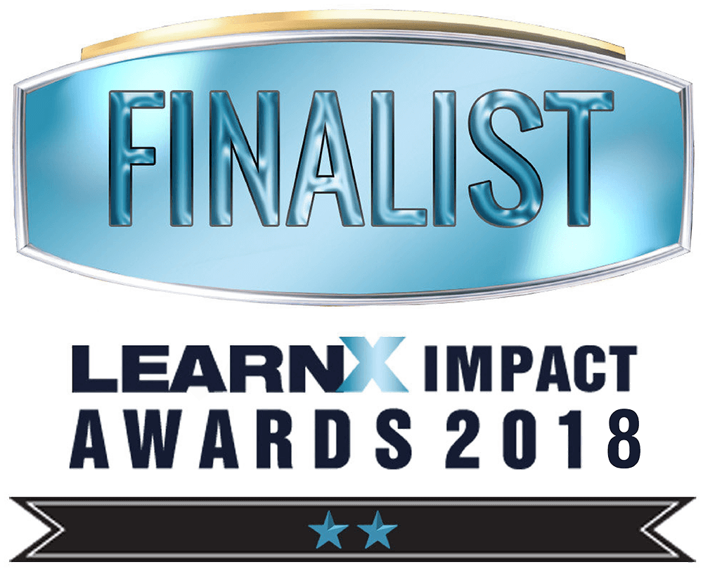 finalist We won three 2018 LearnX Impact Awards